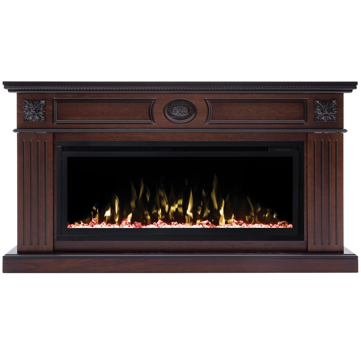 Электрокамин RealFlame Siena 42/BV AO античный дуб с очагом Saphir 42