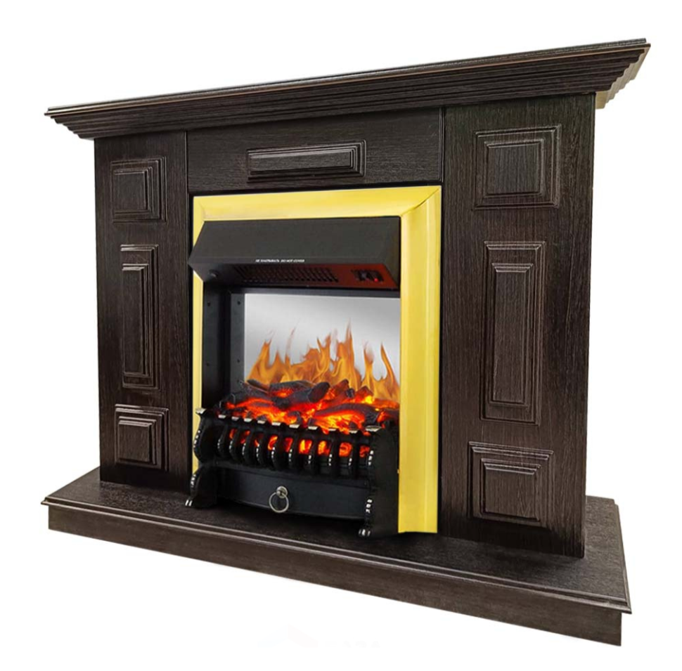 Каминокомплект Хорошие Камины Юпитер с очагом Royal Flame Fobos FX M Brass венге