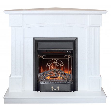 Каминокомплект RealFlame Andrea Corner с очагом Majestic Lux Black S