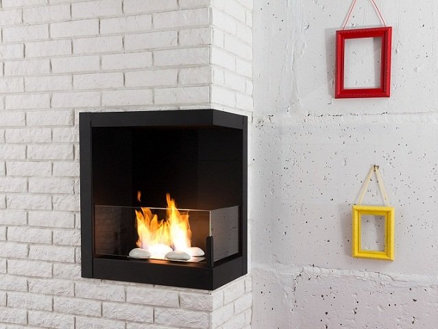 Встроенный биокамин Lux Fire Угловой 490 S