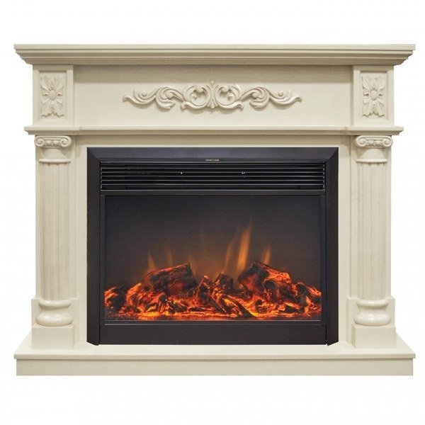 Каминокомплект RealFlame Silvia 26 WT с очагом Moonblaze Deluxe