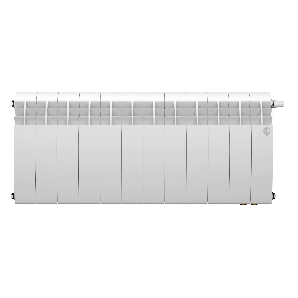 Биметаллический радиатор отопления Royal Thermo BiLiner 350 Bianco Traffico VR80 12 секций