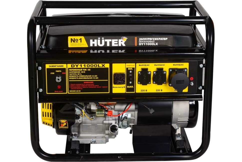 Бензиновый электрогенератор Huter DY11000LX
