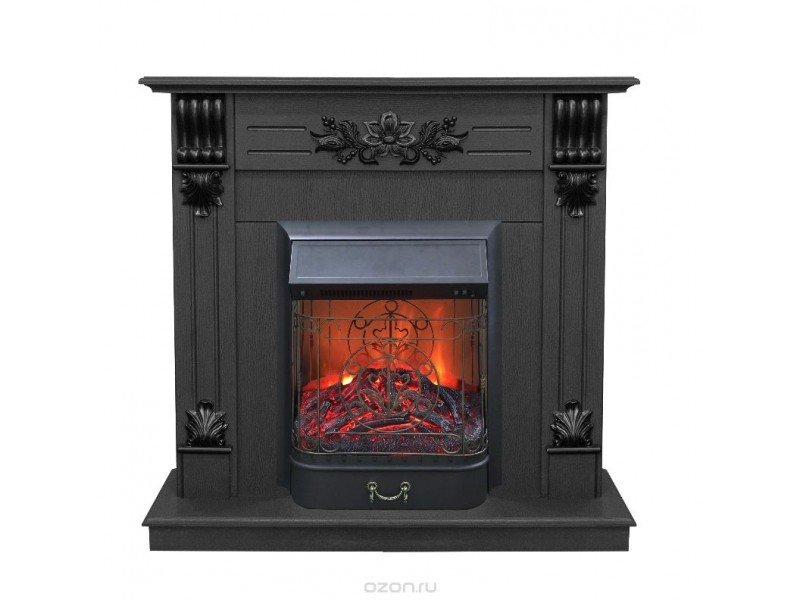Каминокомплект RealFlame Ottawa STD/EUG DN с очагом Majestic Lux Black S