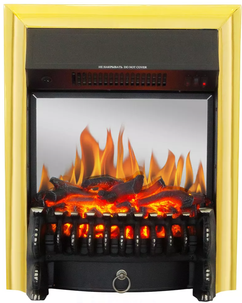 Каминокомплект Хорошие Камины Юпитер с очагом Royal Flame Fobos FX M Brass белое дерево
