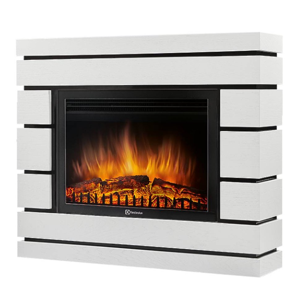 Каминокомплект Firelight Moderno 30 с очагом EFP/P-3020LS шпон белый дуб