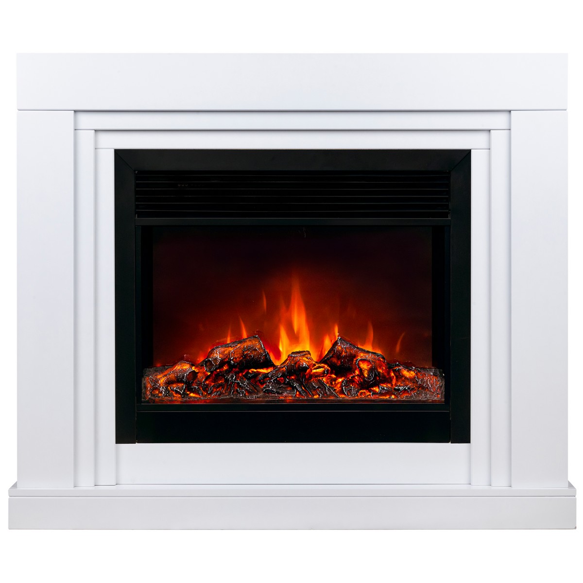 Электрокамин RealFlame Stanley 26 WT белый с очагом Moonblaze Black