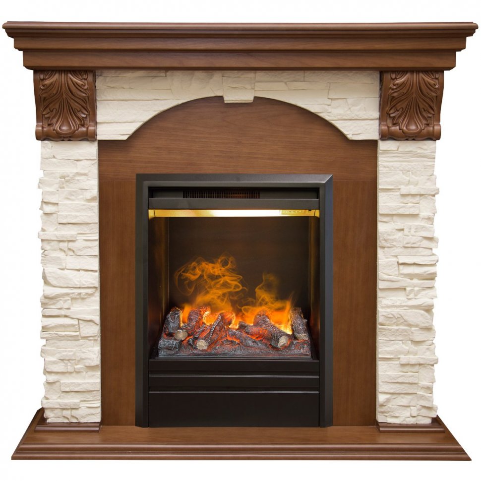Каминокомплект RealFlame Dublin LUX STD/EUG AO с очагом 3D Olympic
