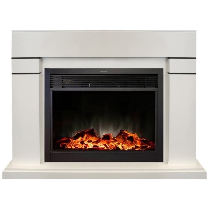 Каминокомплект RealFlame Lindelse 26 WT с очагом MoonBlaze LUX Black