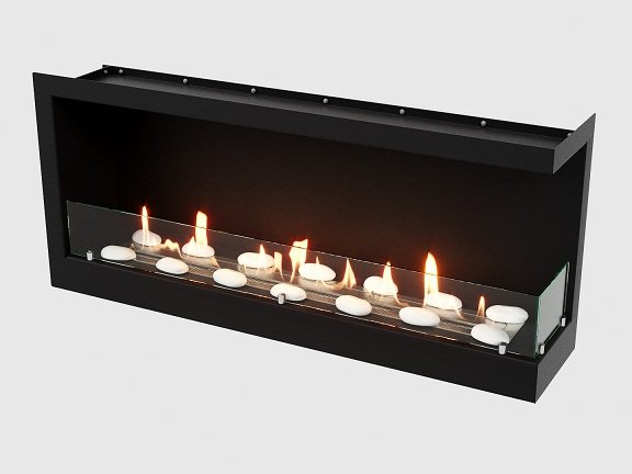 Встроенный биокамин Lux Fire Угловой 1090 S