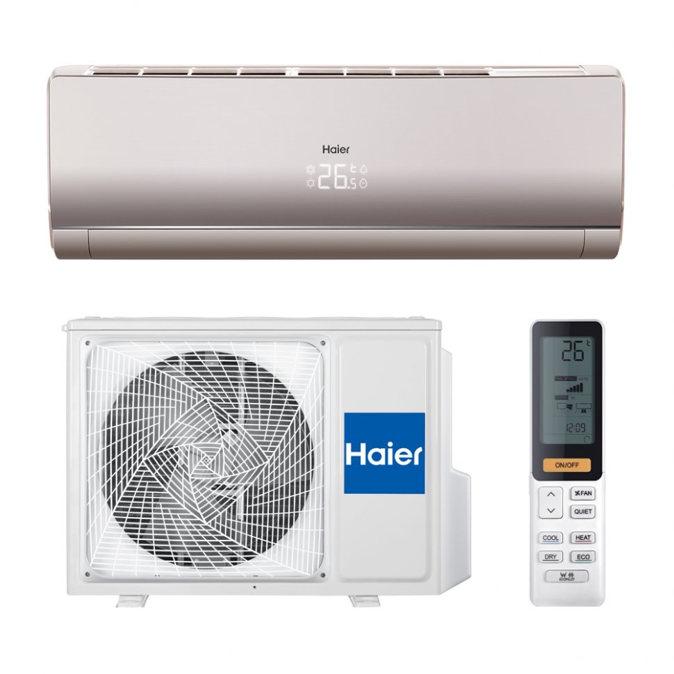 Кондиционер Haier AS09NS6ERA-G/1U09BS3ERA Lightera DC-Inverter gold