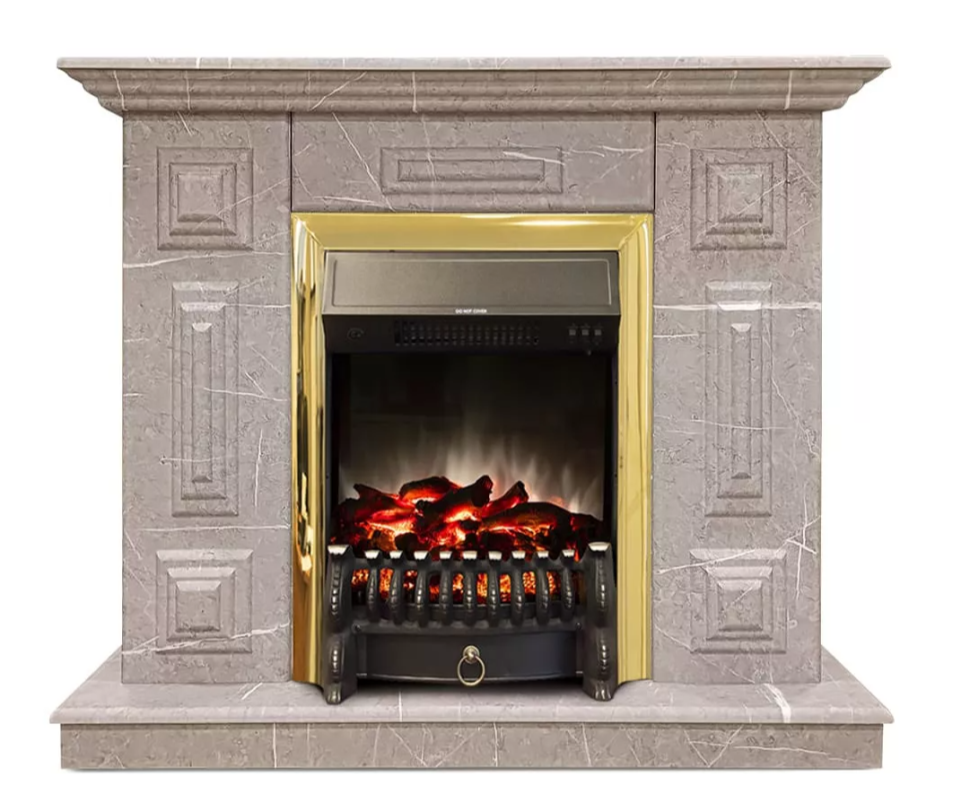 Каминокомплект Хорошие Камины Юпитер с очагом RealFlame Fobos Lux BR S мрамор