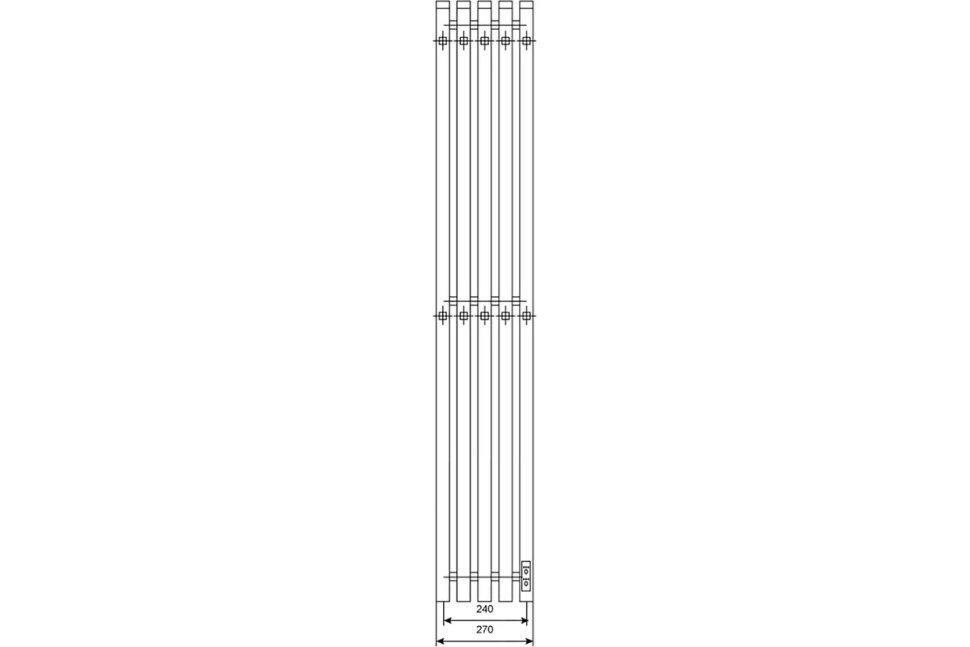 Электрический полотенцесушитель Primoclima Sol Q E Graphite 150*24 5