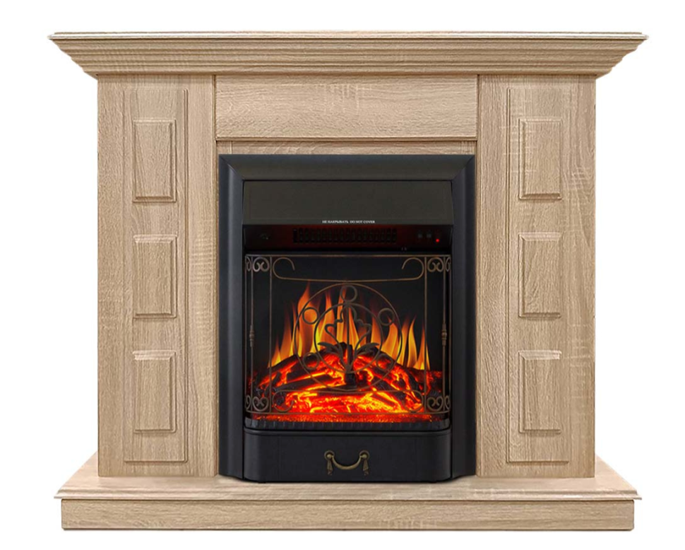 Каминокомплект Хорошие Камины Юпитер с очагом Royal Flame Majestic FX Black сосна