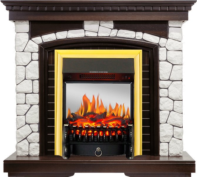 Каминокомплект Royal Flame Glasgow с очагом Fobos FX M Brass