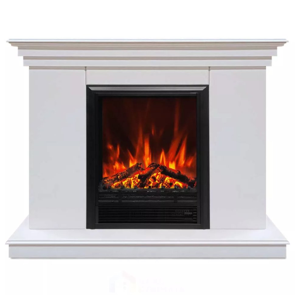 Каминокомплект Хорошие Камины Марс с очагом RealFlame Eugene белый