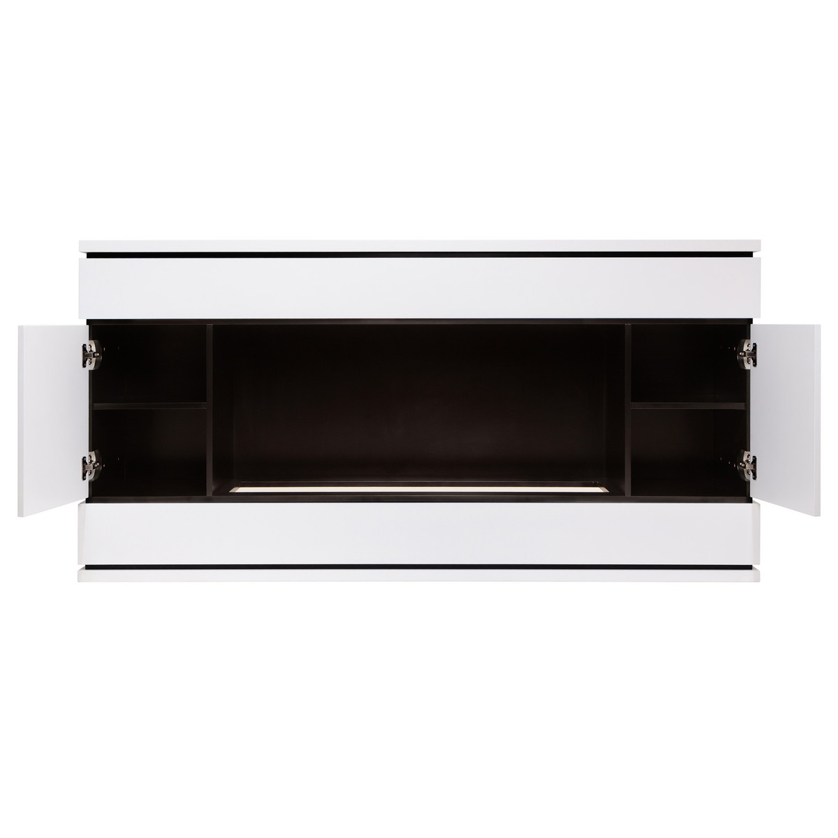 Портал каминный из МДФ RealFlame Vega WT 1000 белый, с полками