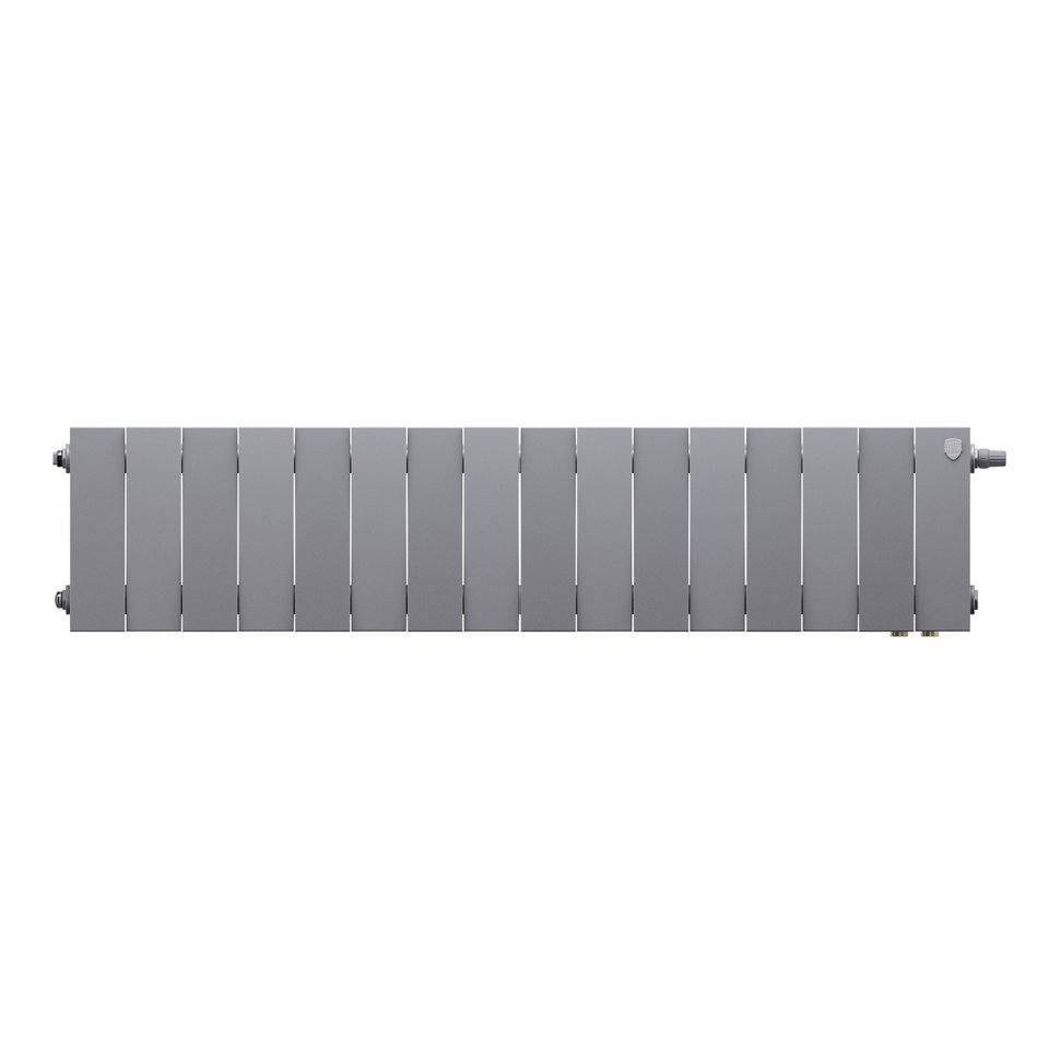 Биметаллический радиатор отопления Royal Thermo PianoForte 200 VDR80 Silver Satin 16 секций