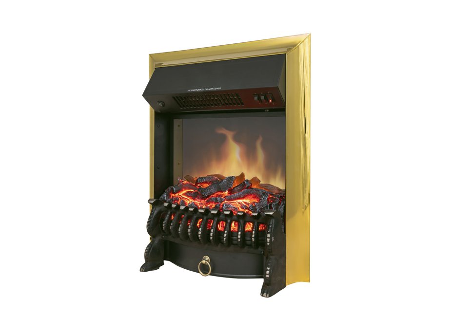Каминокомплект Royal Flame California STD CRM (Разборный) с очагом Fobos FX M Brass санд смоук