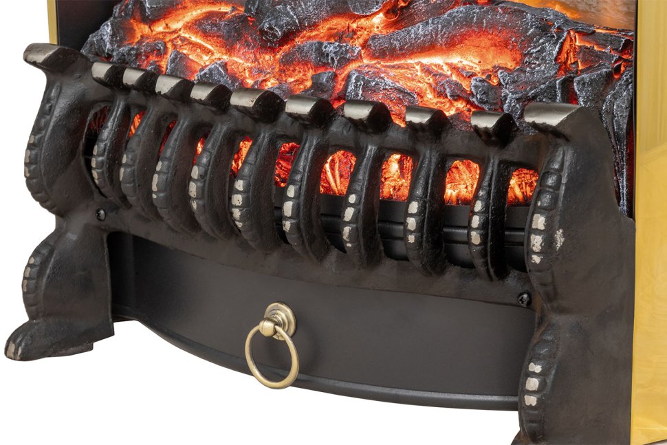 Каминокомплект Royal Flame California STD CRM (Разборный) с очагом Fobos FX M Brass санд смоук