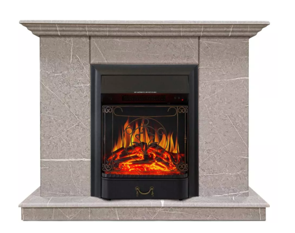 Каминокомплект Хорошие Камины Марс с очагом Royal Flame Majestic FX Black мрамор