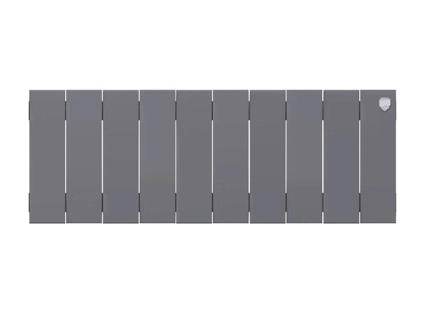 Биметаллический радиатор отопления Royal Thermo PianoForte 200 10 секций Silver Satin