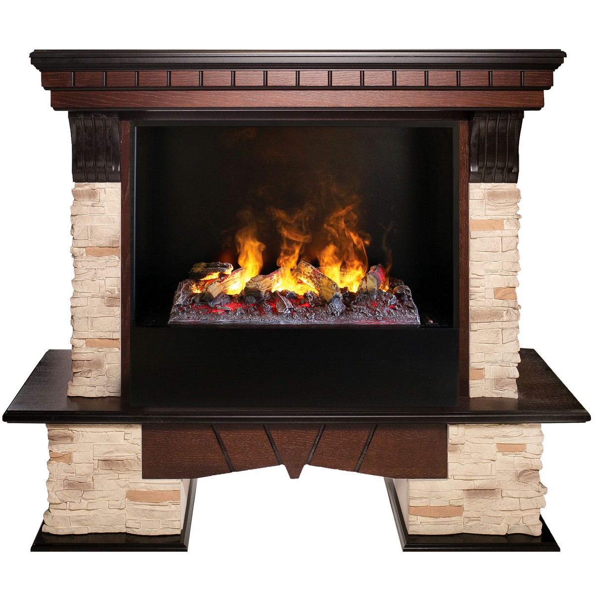 Электрокамин RealFlame Rockland AO античный дуб с очагом 3D Cassette 630