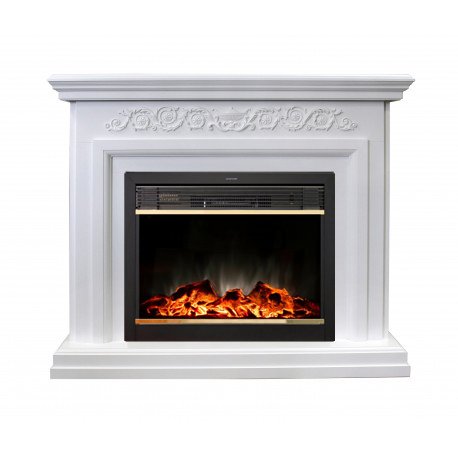 Каминокомплект RealFlame Leticia 26 с очагом Moonblaze Lux Brass