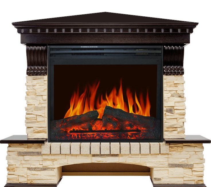 Каминокомплект Royal Flame Pierre Luxe сланец угловой c очагом Jupiter FX New