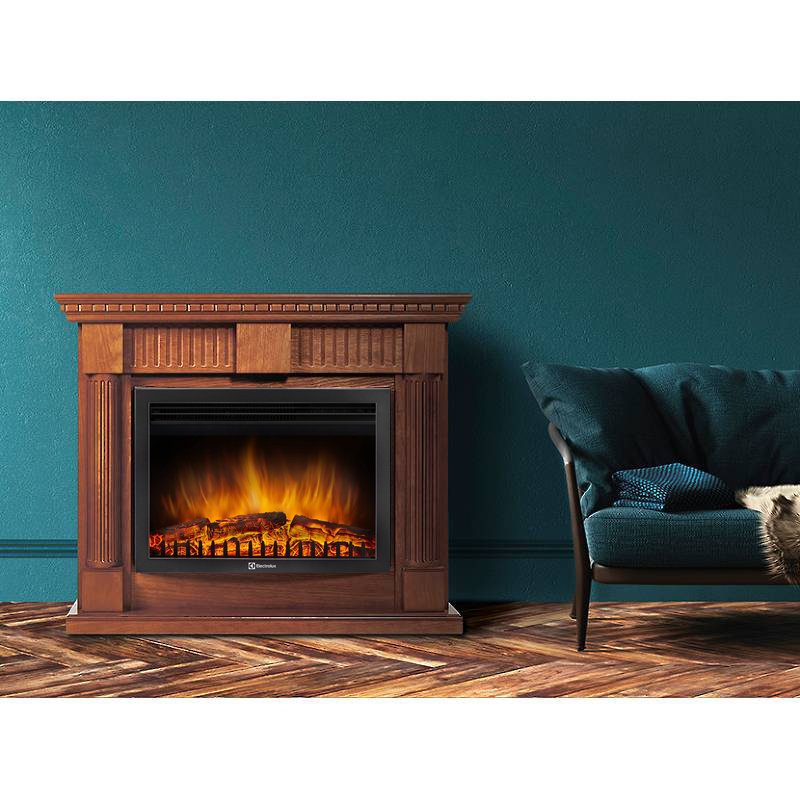 Каминокомплект Firelight Colonna 25 с очагом Electrolux EFP/P-2520LS шпон дуб