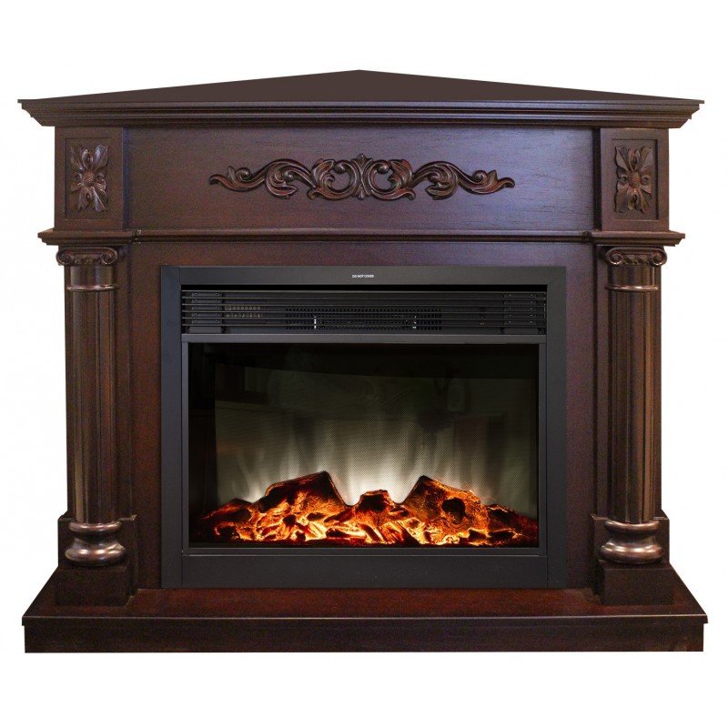 Каминокомплект RealFlame Silvia Corner 26 AO с очагом MoonBlaze LUX Black