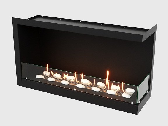 Встроенный биокамин Lux Fire Угловой 1155 М