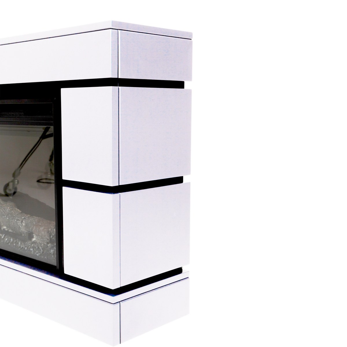 Портал каминный из МДФ RealFlame Seattle 62 WT белый, для очага Saphir 60
