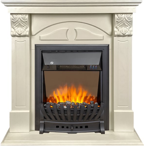 Каминокомплект Royal Flame Dublin RUSTIC (Разборный) с очагом Aspen слоновая кость