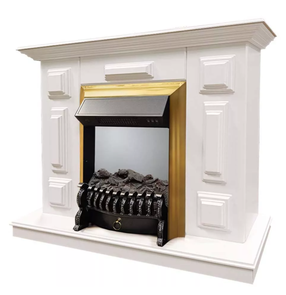 Каминокомплект Хорошие Камины Юпитер с очагом RealFlame Fobos Lux BR S белый