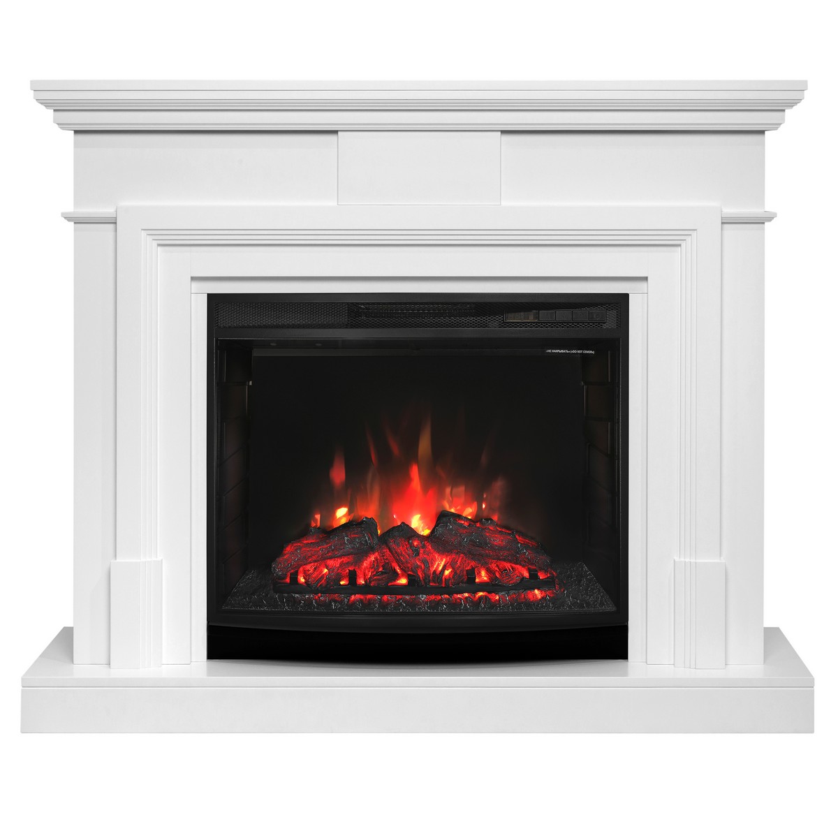 Электрокамин RealFlame Marco 25,5/26 WT белый с очагом Evrika 25,5 LED