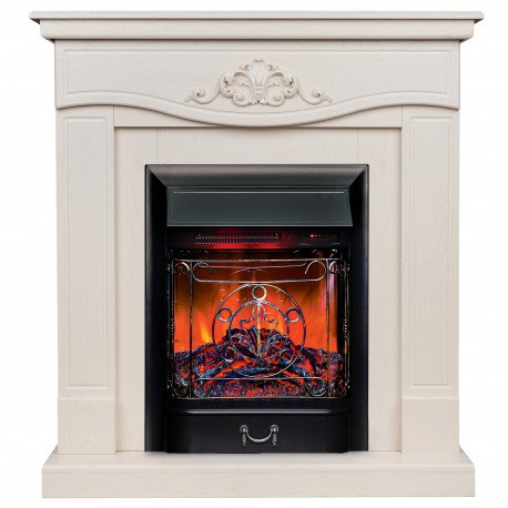 Каминокомплект RealFlame Junona WT с очагом Majestic Lux Black S