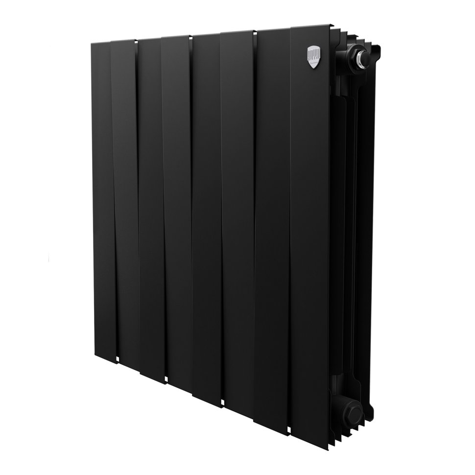 Биметаллический радиатор отопления Royal Thermo PianoForte 500 черный 8 секций